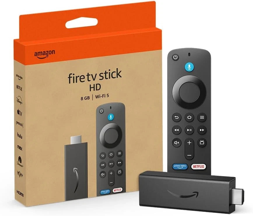 Amazon Fire TV Stick HD (newest model), free and live TV, Alexa Voice Remote, sm