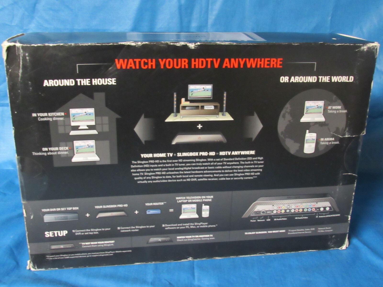 Slingbox Pro-HD SB300-100 Digital Media Streamer New Sealed. FAST FREE SHIPPING.