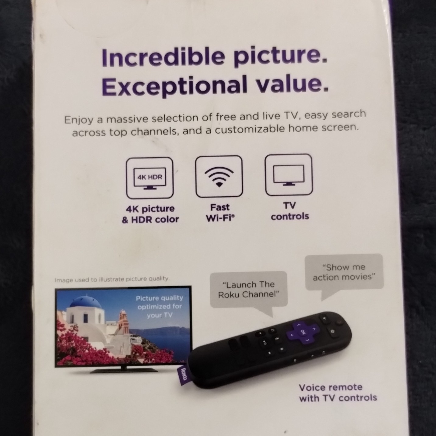 Roku Express 4K+ Streaming Player 4K HDR Wi-Fi Voice Remote MPN 3941R2