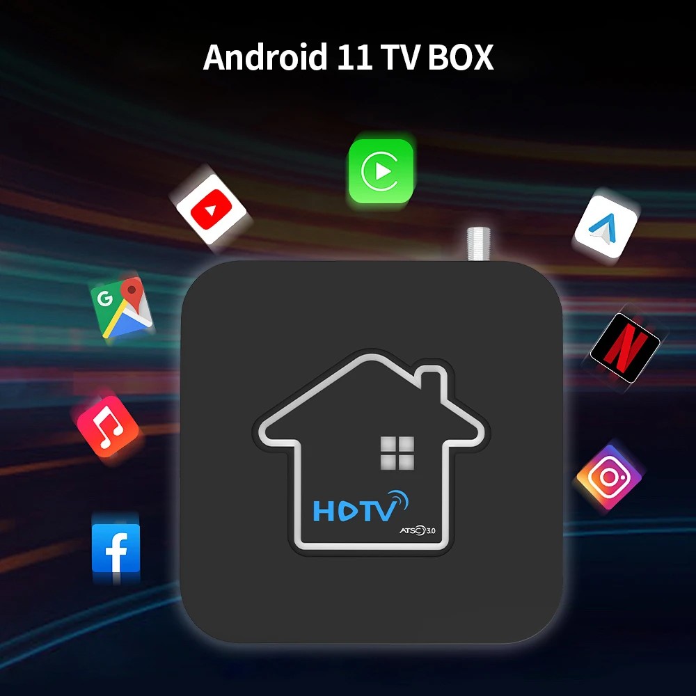GTMedia X1 TV Tuner 4K ATSC 3.0 DRM over-the-air Free DVR Android Streaming Box