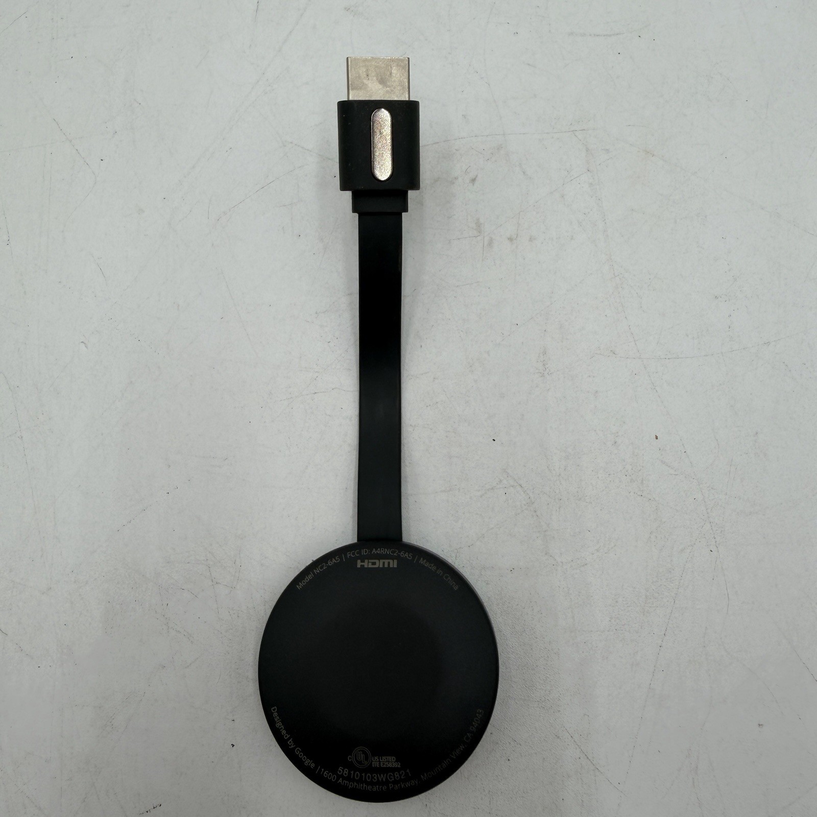 Google Chromecast Model NC2-6A5 HDMI Black 2nd Device Only