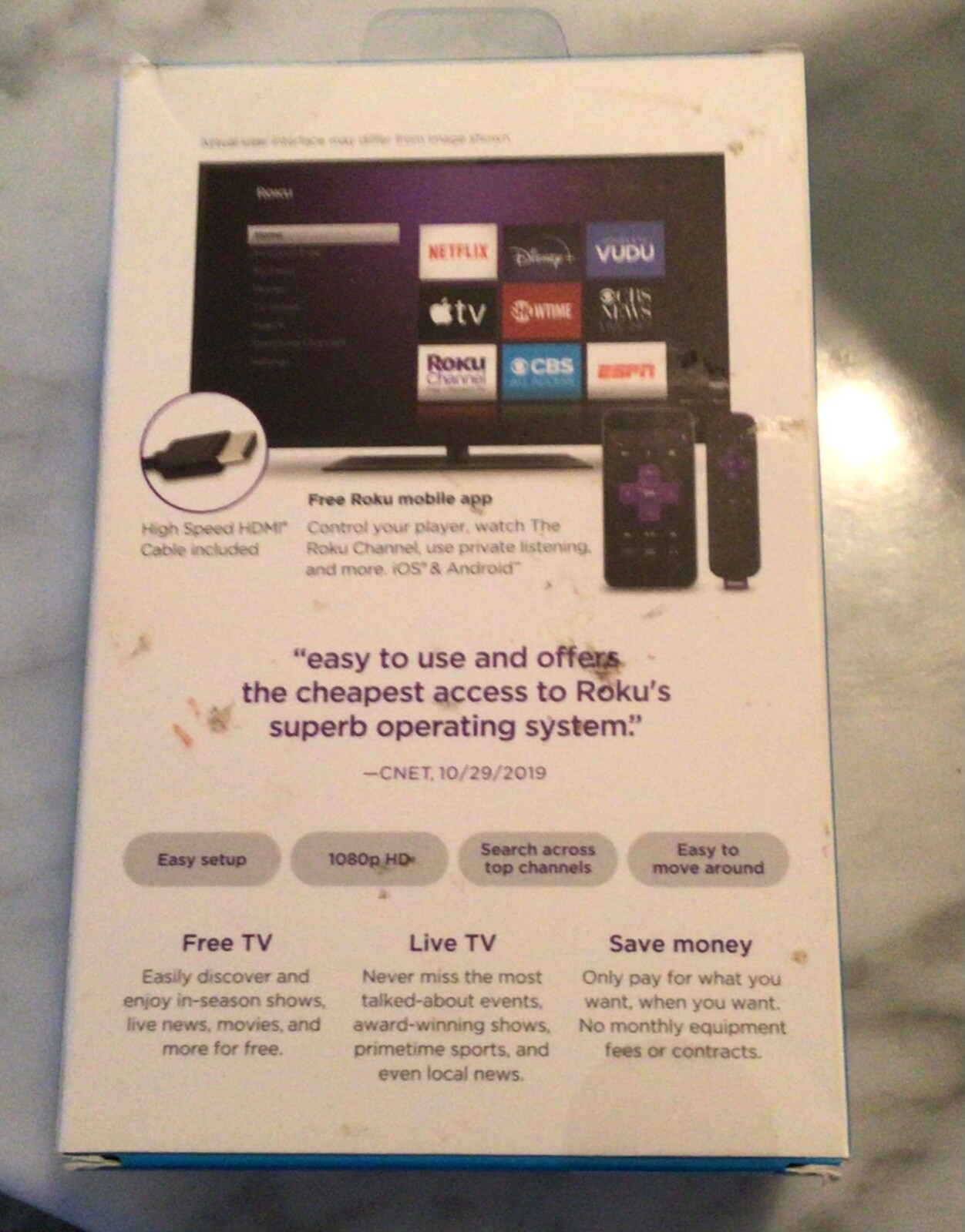Roku Express HD Streaming Media Player (Black) BRAND NEW