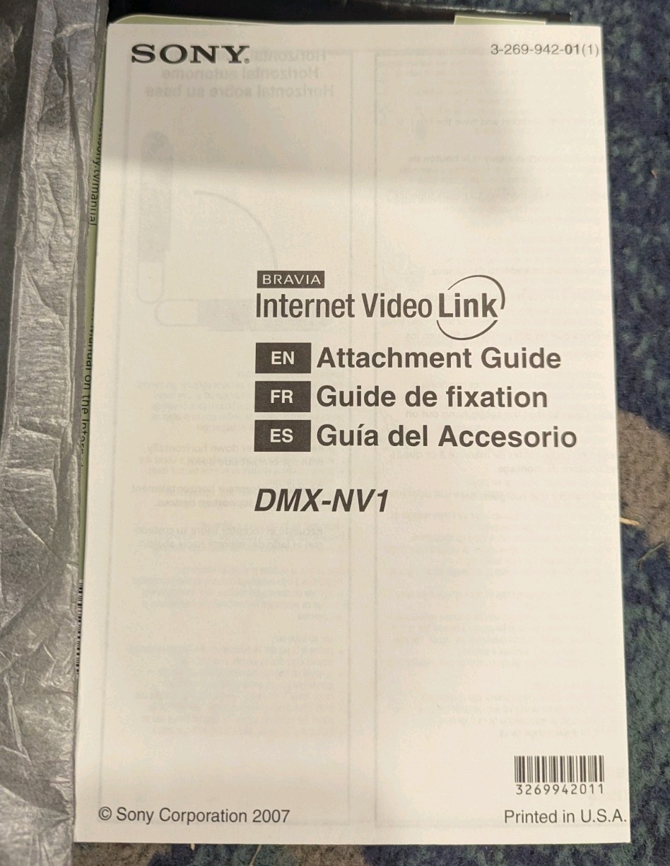 Sony Bravia Internet Video Link DMX-NV1 Network Video Receiver