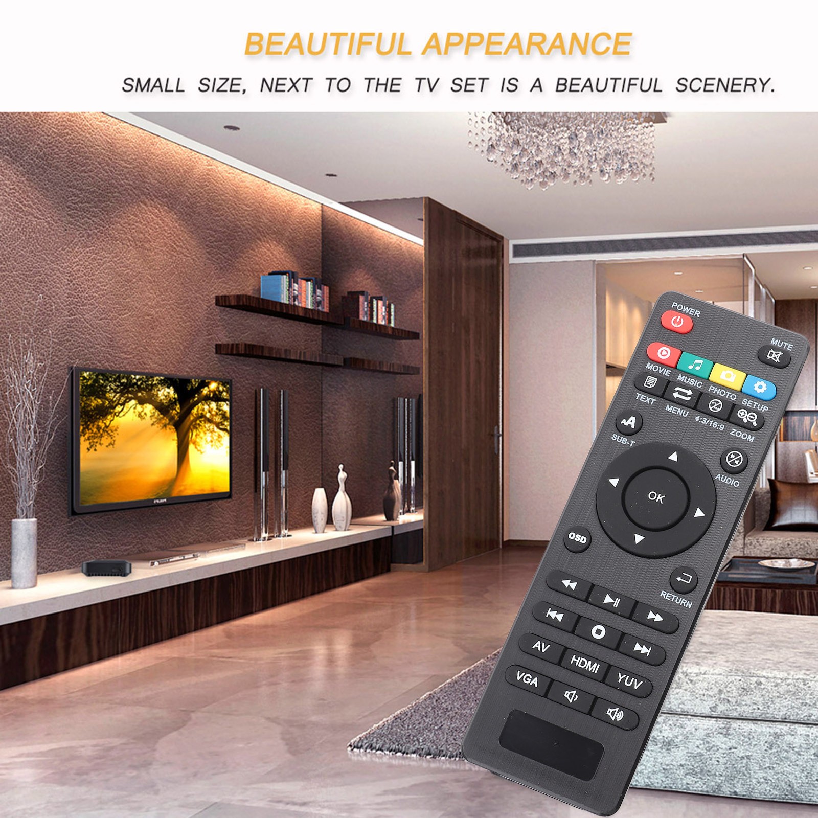 1080P HD Audio Video Media Player Box With IR Remote Control – (USS) I DWZO