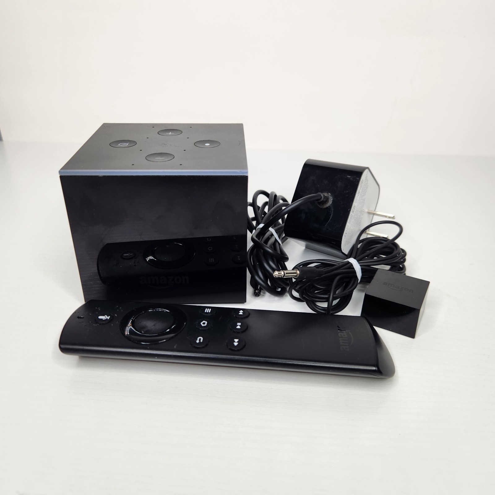 Amazon Fire TV Cube 1st Gen 4K UHD Alexa Streaming Media Player w/ Remote