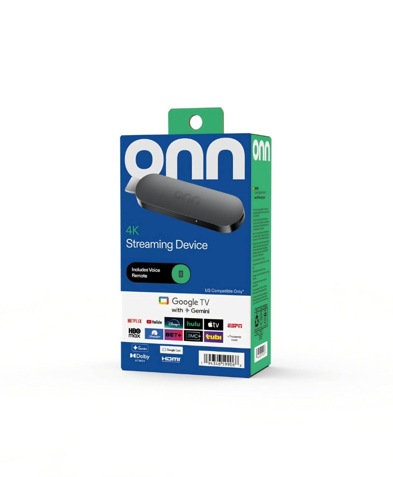 onn 4K Streaming Device Google TV with Gemini NEW 2026 Model Fast Streaming