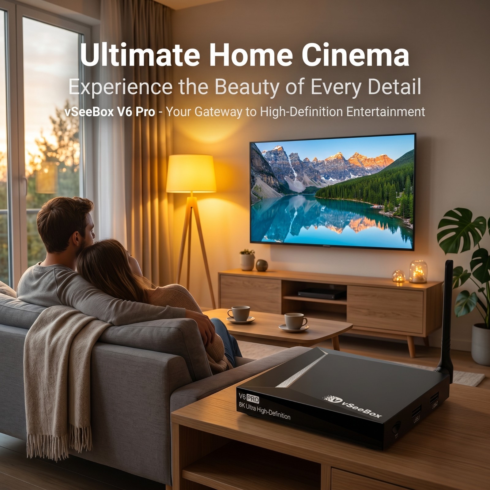 vSeeBox V6 Pro Smart TV Box Voice Remote Authorized Distributor Free Shipping
