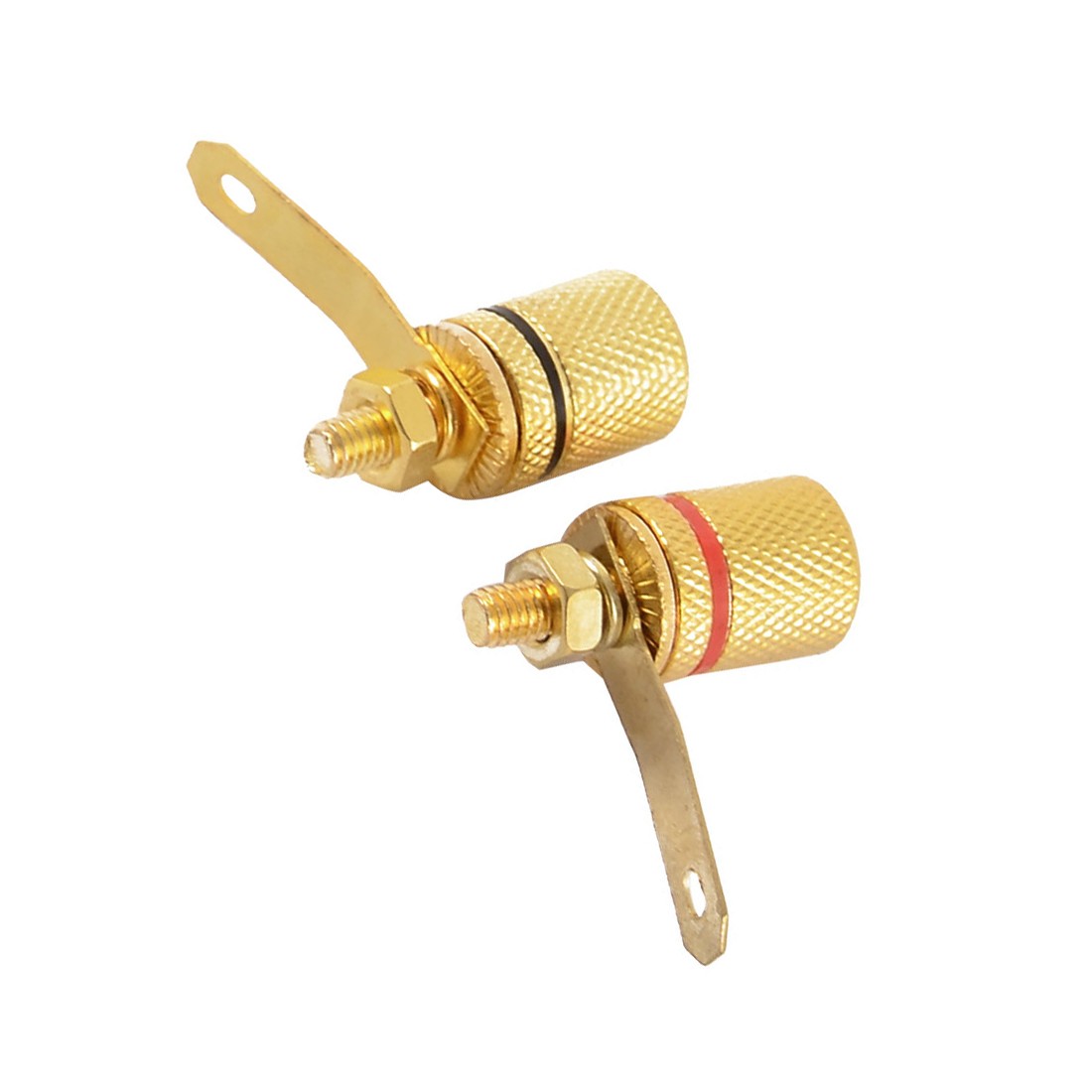 4pcs Audio Terminal 4mm Female Banana Screw Binding Post Connector Apapter