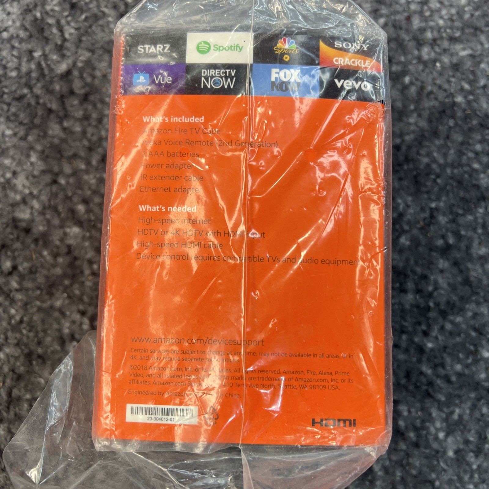 Amazon Fire TV Cube 1st Gen 4K Streaming Media Player with Gen 2 Remote – Sealed