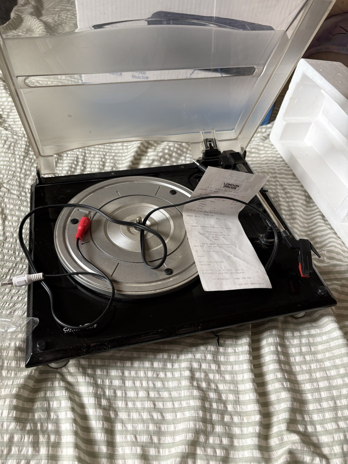 Box Grace Vinyl Writer Pico USB Turntable Record & Digitize Vinyl (33/45/78 RPM)
