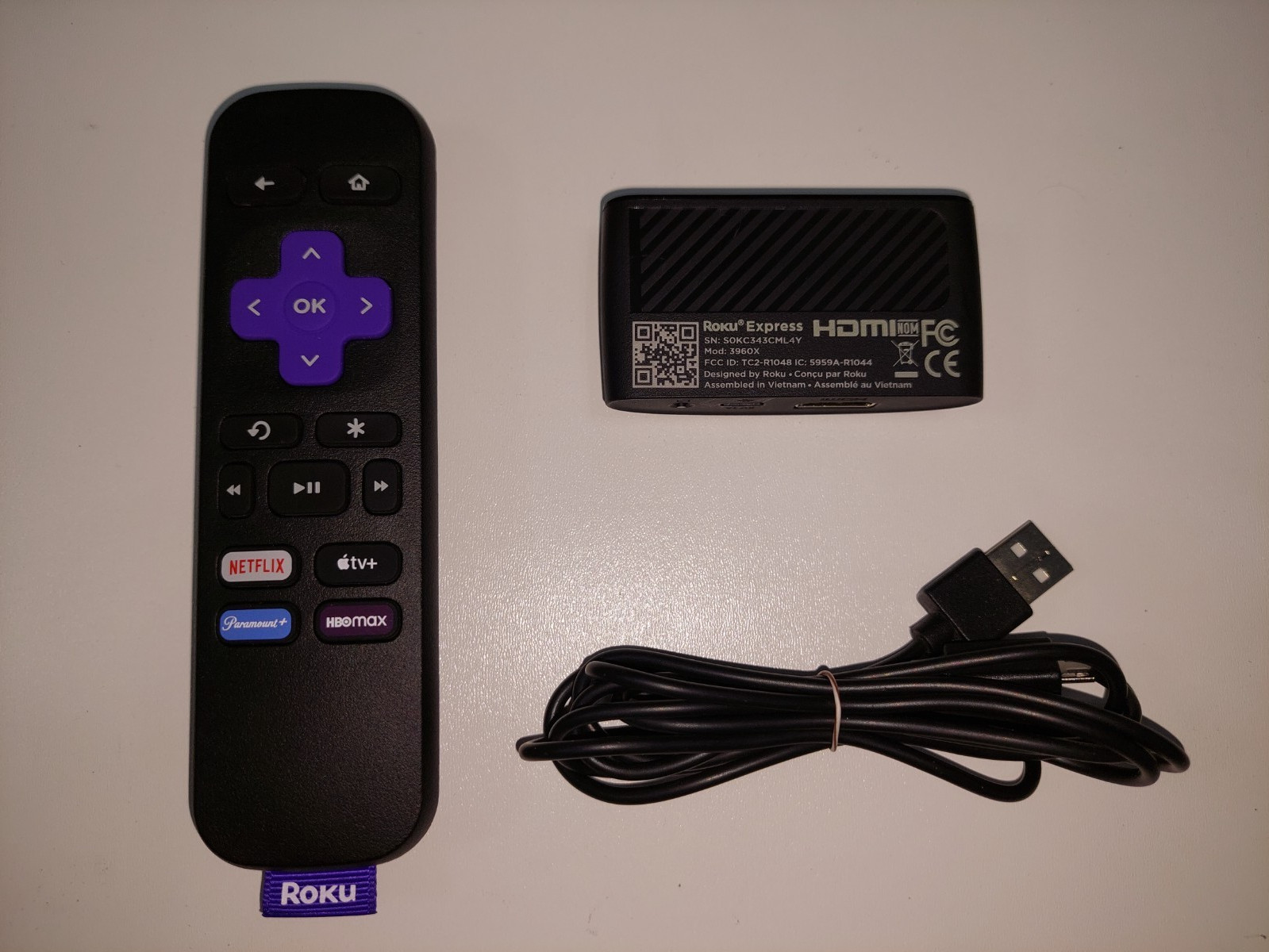 Roku Express 3900X Digital Media Streamer – Black