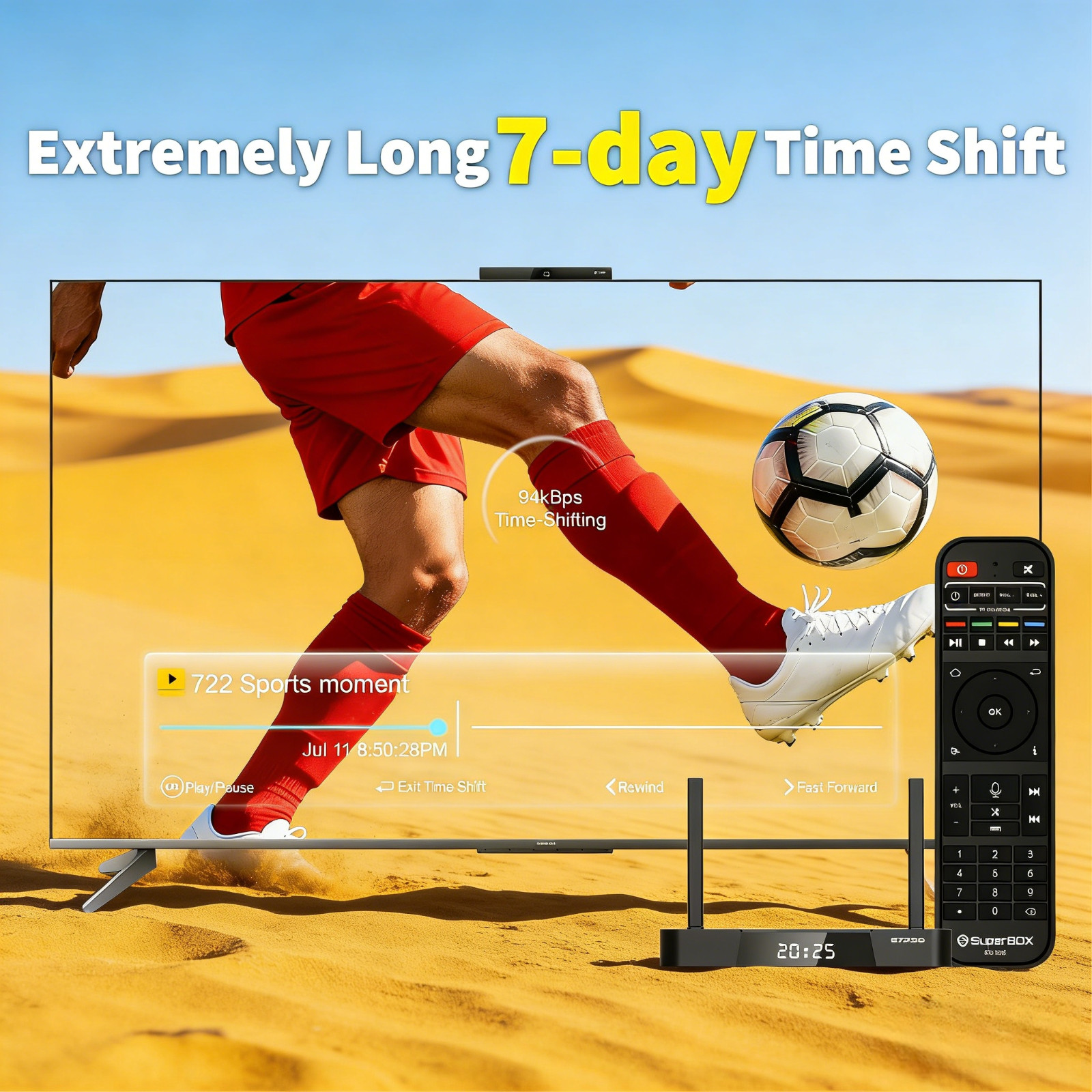 Smart TV Box SuperBox S7 Pro 6K 2.4G/5G WiFi Bluetooth 5.2 Android 14 2026