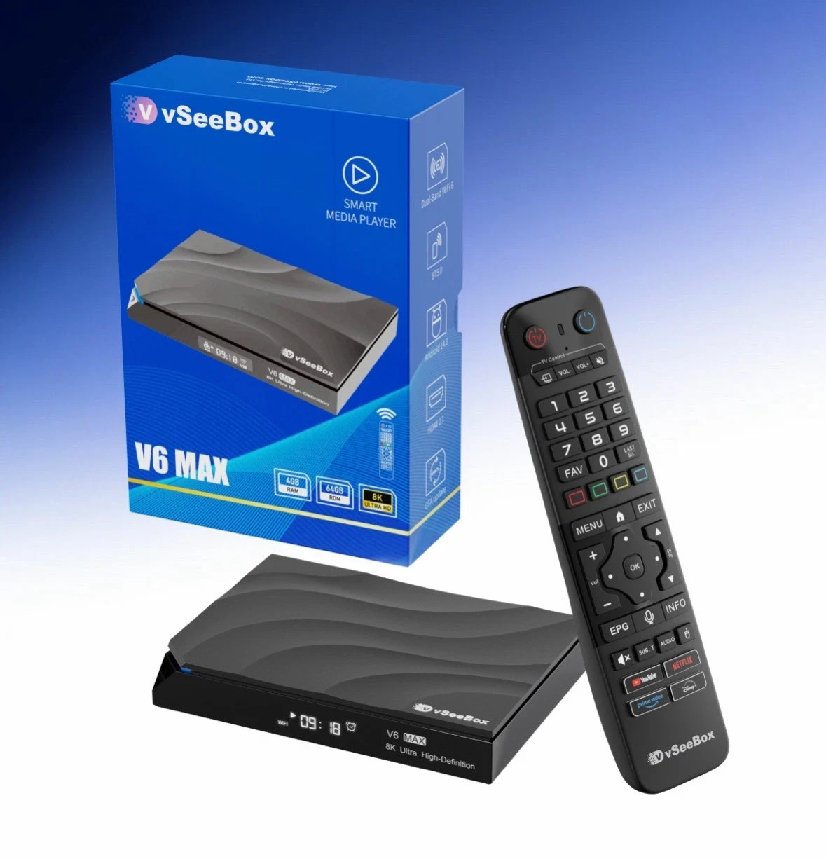 New 2026 VSEEBOX V6 MAX Streaming Box AUTHORIZED DISTRIBUTOR FAST Shipping!