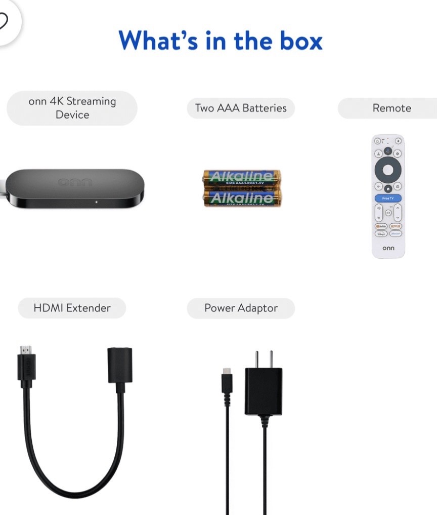 ONN 4k streaming device