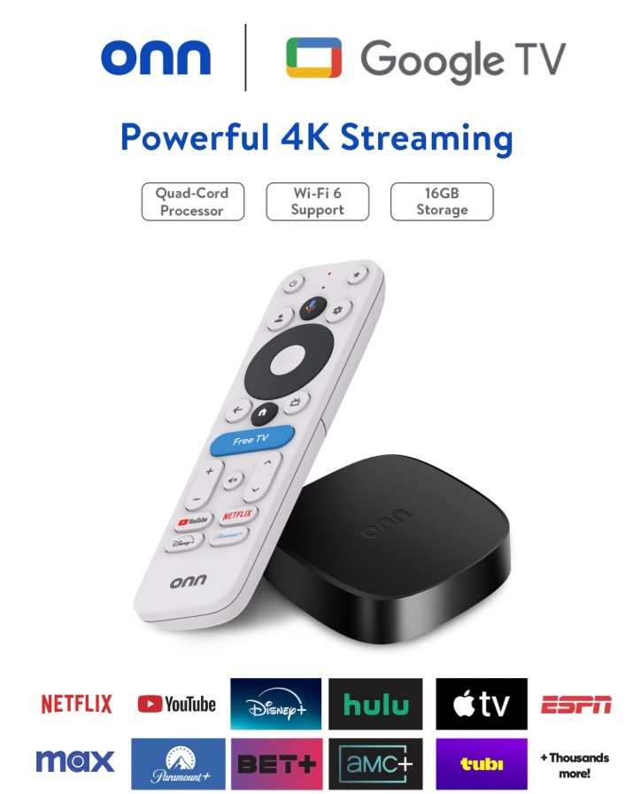 Onn TV Remote Control for Android TV Controller Replacement 1st Gen 100026240