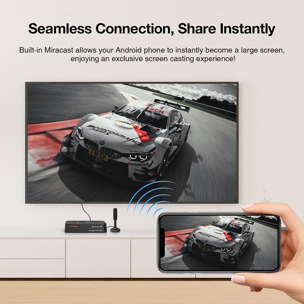 GTMEDIA 4K Android 11 Smart TV Box – ATSC 3.0 Tuner 2 in 1 OTA DVR Ready US