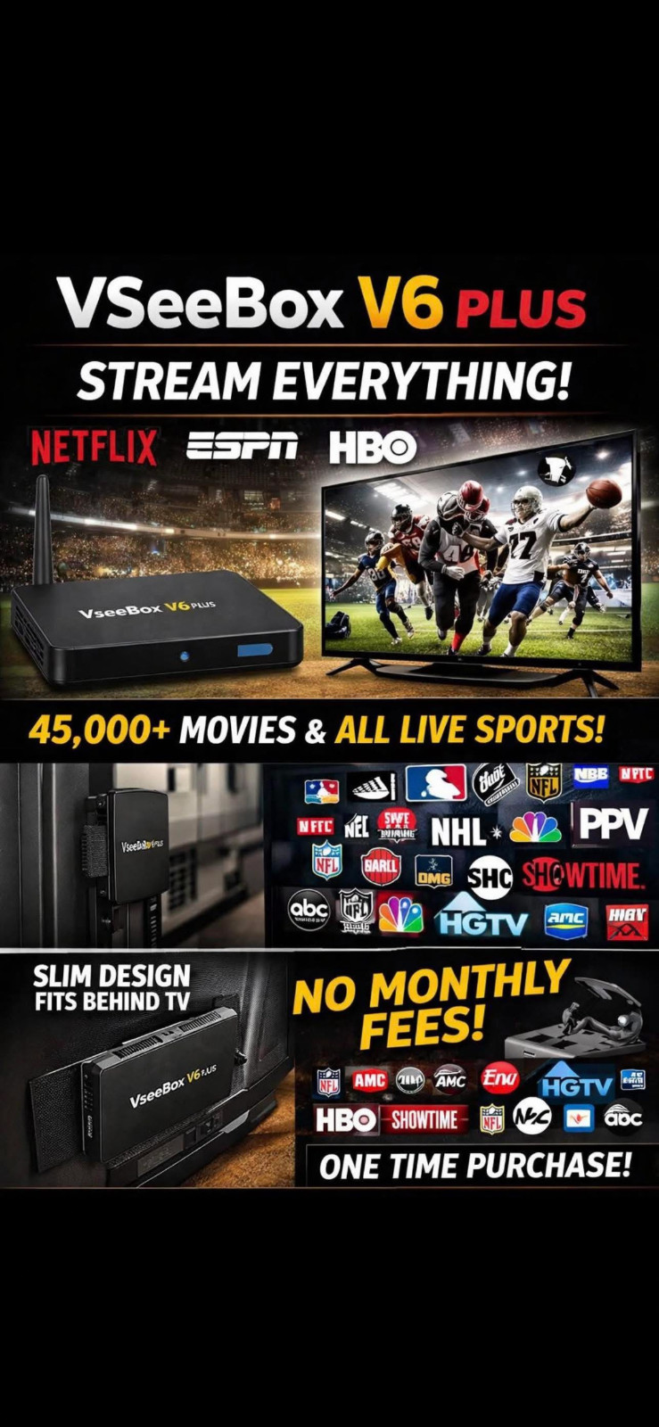 2026 VSEEBOX V6 PLUS – Send Your Offer Fast Approval
