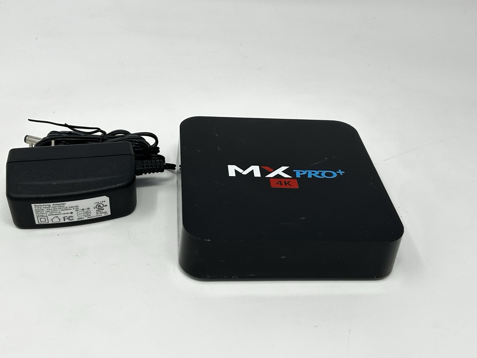 MXQ Pro+ 4K Android TV Box WiFi HDMI Media Streamer w/ Power Adapter Tested