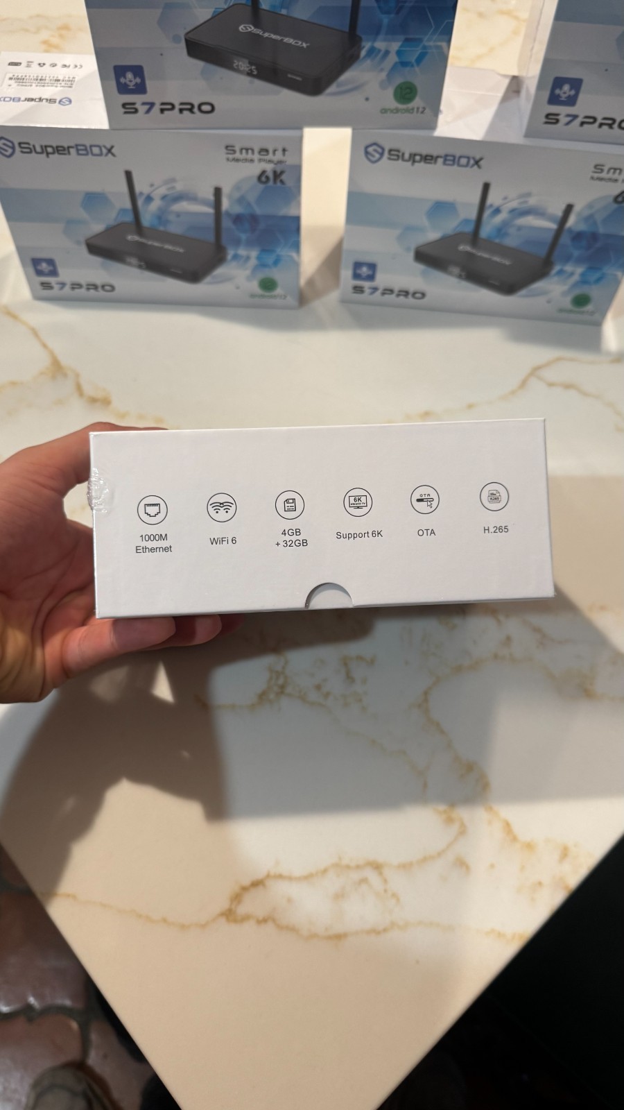 Superbox s7 pro FREE TV, Bluetooth, PPV, Voice Control, Ready to Use!