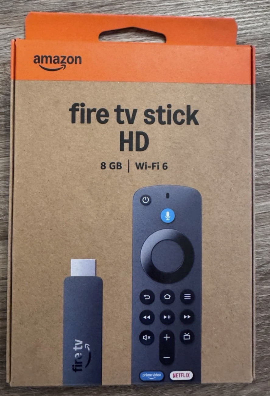 Amazon Fire TV Stick HD (newest model) 8 GB, Wi-Fi 6, Full HD 1080p, HDR, Alexa