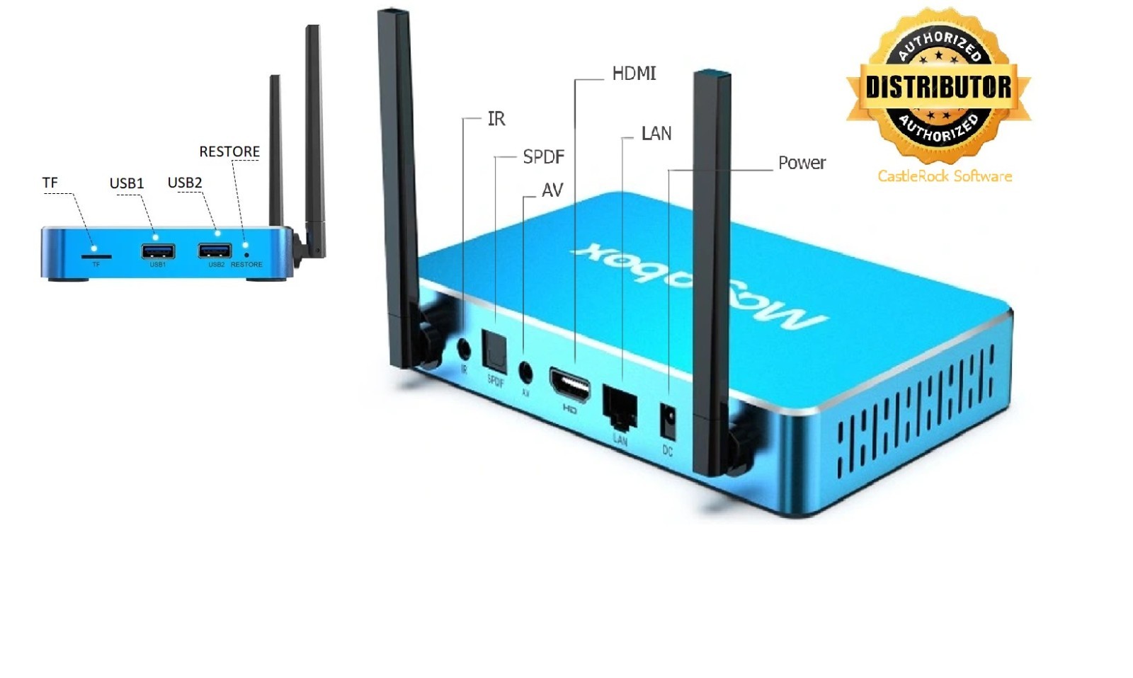 4K Streaming Video Device | Fast WiFi 6 | Voice Remote | 4GB 128GB Media Box