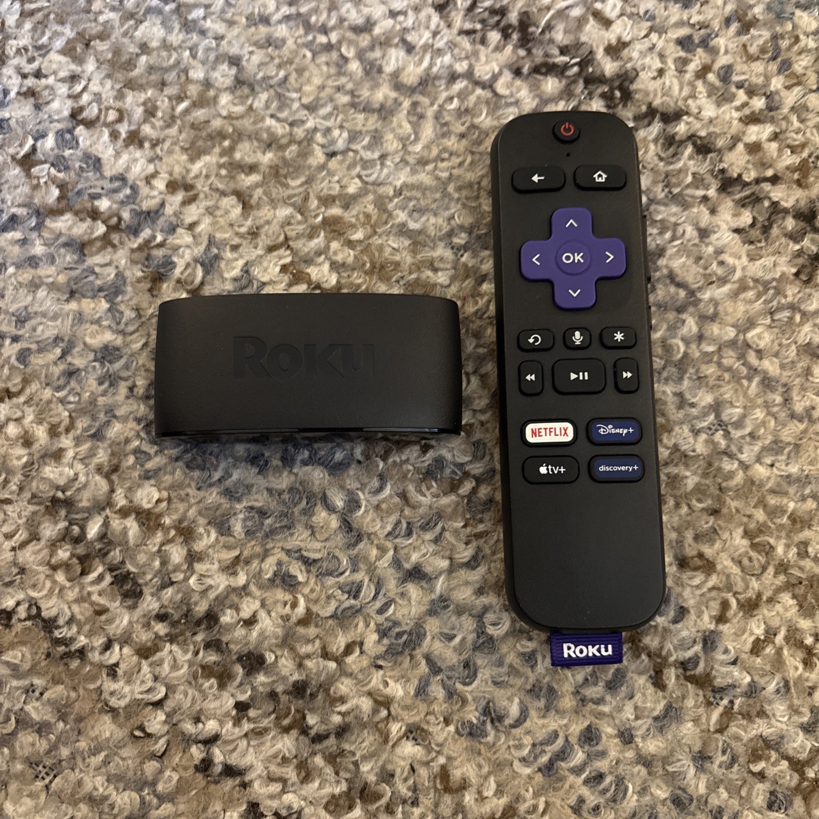 Roku Express 4K+ 3941X2 Streaming Media Player Voice Remote No Power Cord