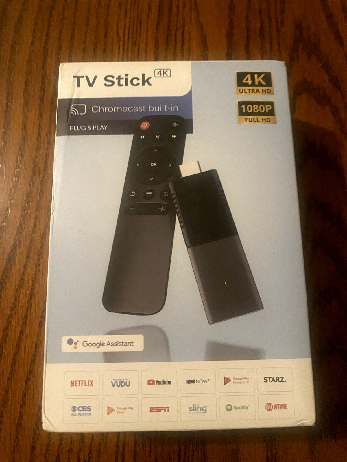 NEW TVStick 4K Ultra HD 1080P FullHD Chromecast Built In Google Assist Plug&Play