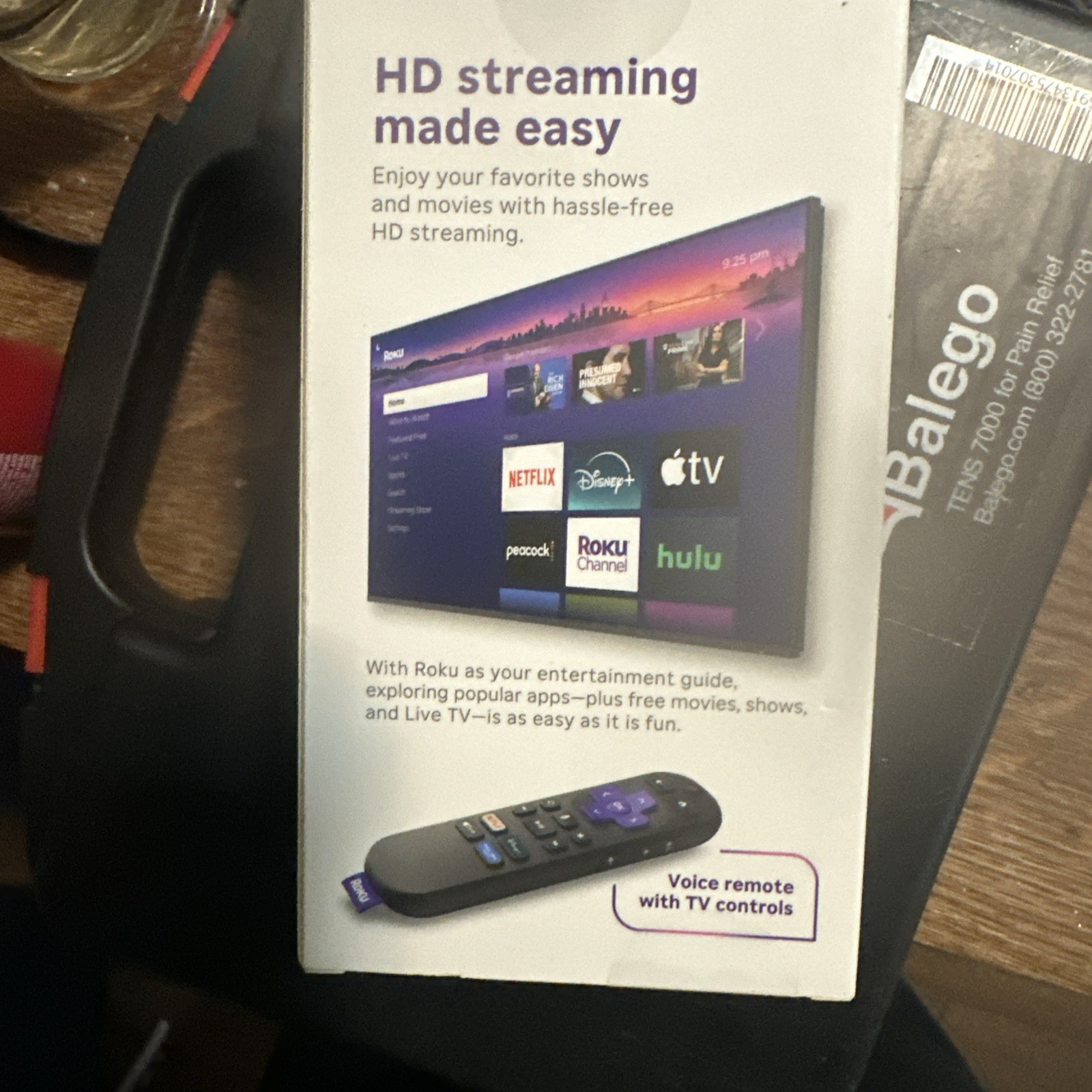Roku 3840S2 Streamer HD Media Player w/ Voice Remote – 2025 Model