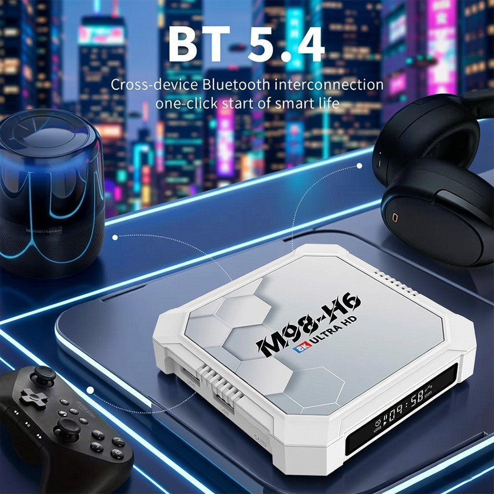 M98-H6 Android14 TV Box Allwinner H618 8K Ultra HD WiFi Streaming Media Player