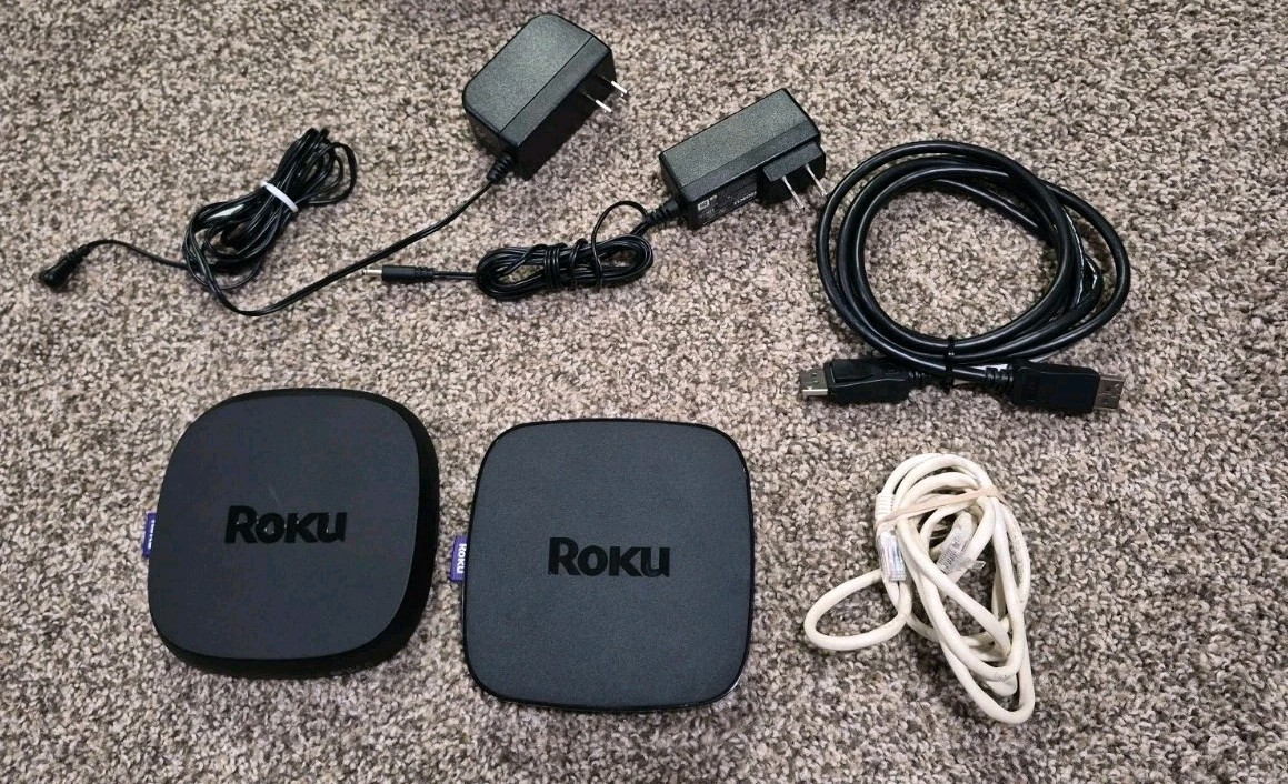 2 Genuine Roku Ultra 4K Streaming Model 4800X/4630X No Remote & A/c Cord/cable