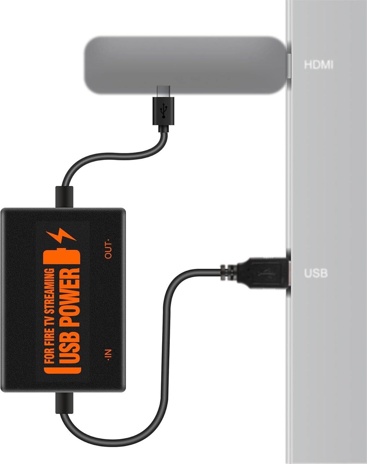 Versatile USB Power Adapter for Fire Stick – Works with All Streaming Devices