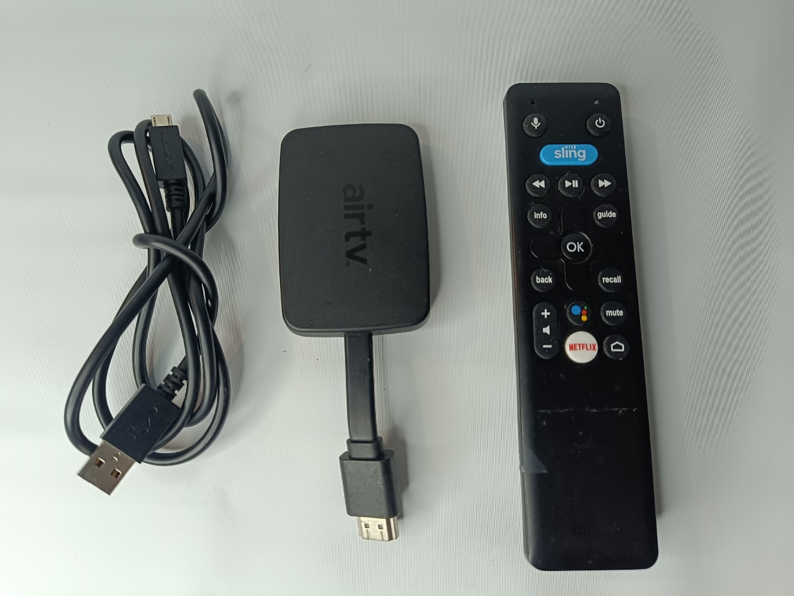 AirTV Mini Android TV Streaming Box w/ Remote Sling Netflix Google Assistant