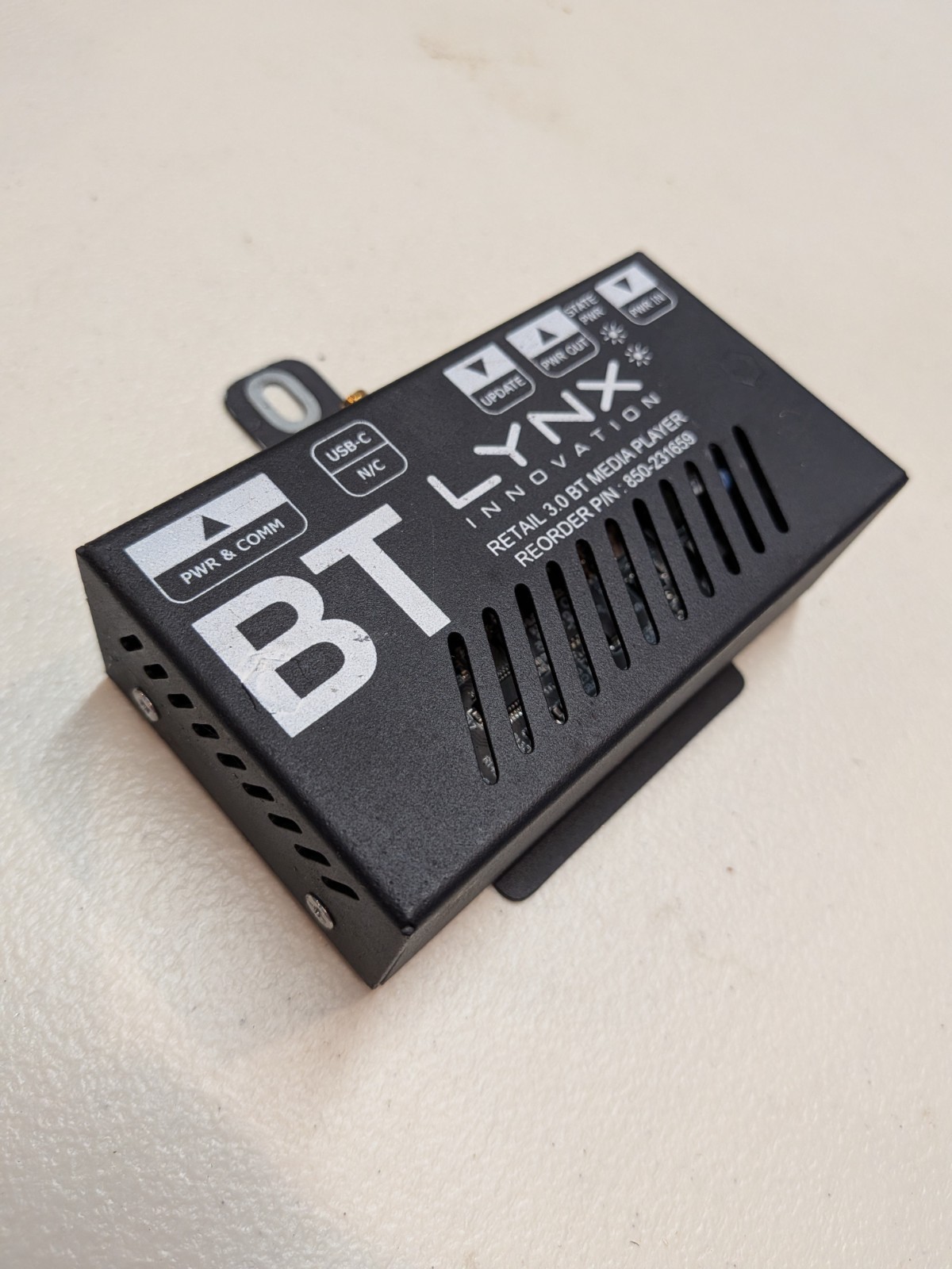 Used LYNX Innovation Retail 3.0 BT Media Player | 850-231659 | 12V – 4A Max