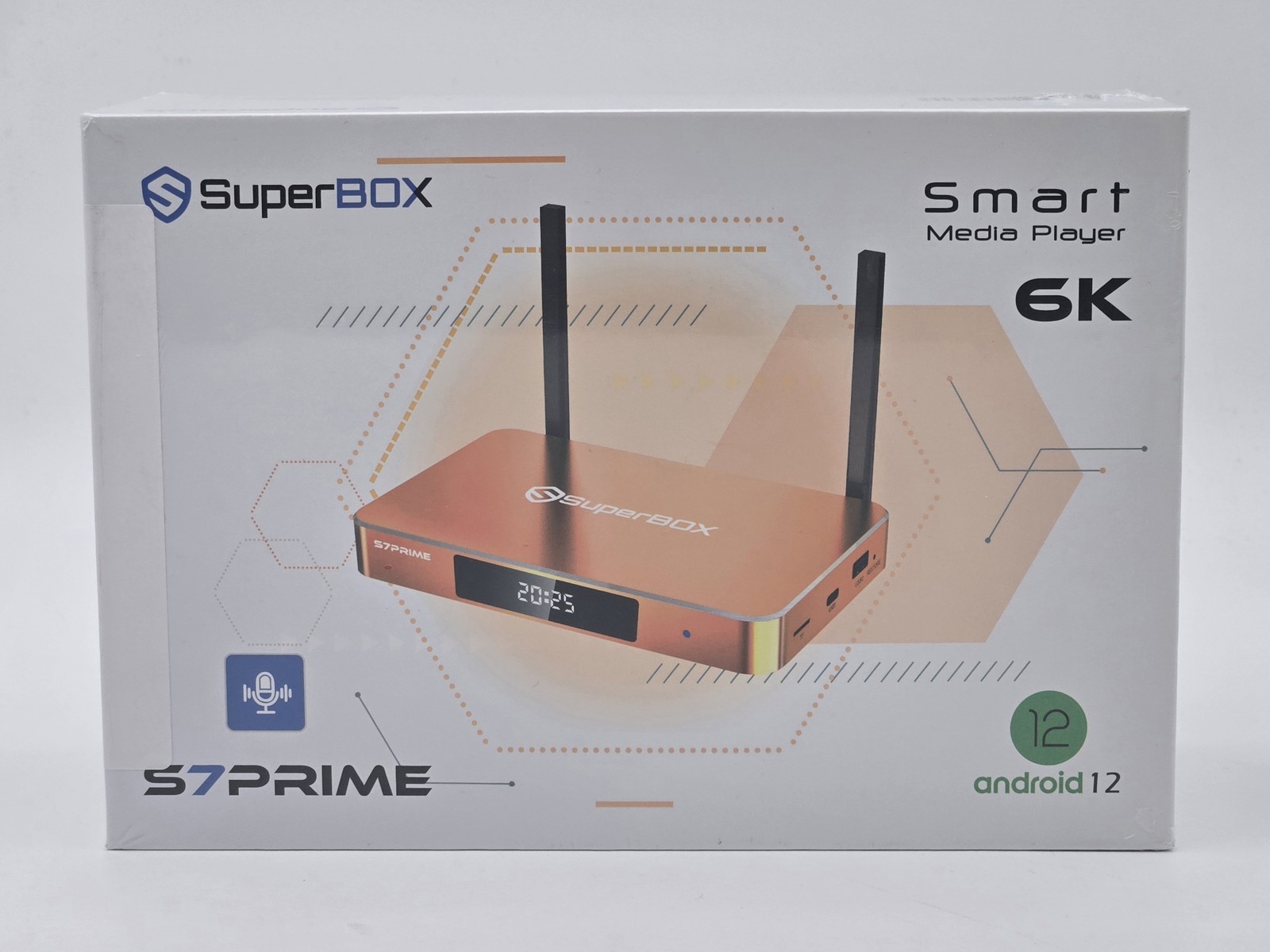 SuperBox S7 Prime Android TV Box 6K Dual-Band WiFi Quad-Core Media Player