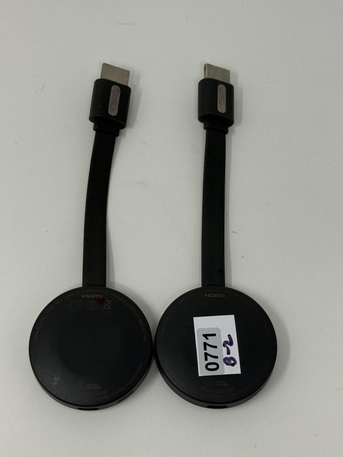 Google Chromecast 2nd Generation 1080p Portable Media Streamer (NC2-6A5) – QTY 2