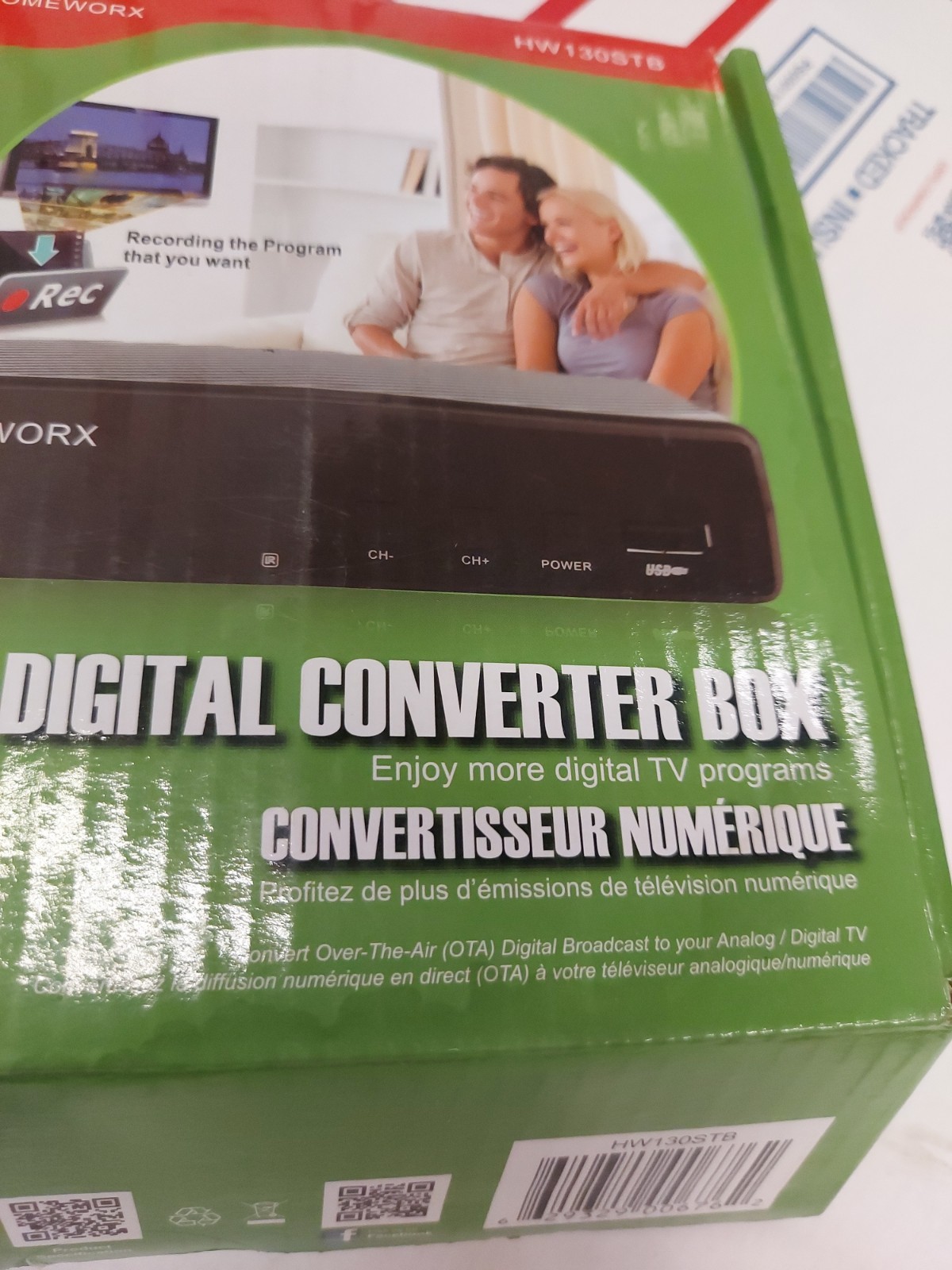 Mediasonic HomeWorx HW130STB Digital Converter Box 1080p With Remote