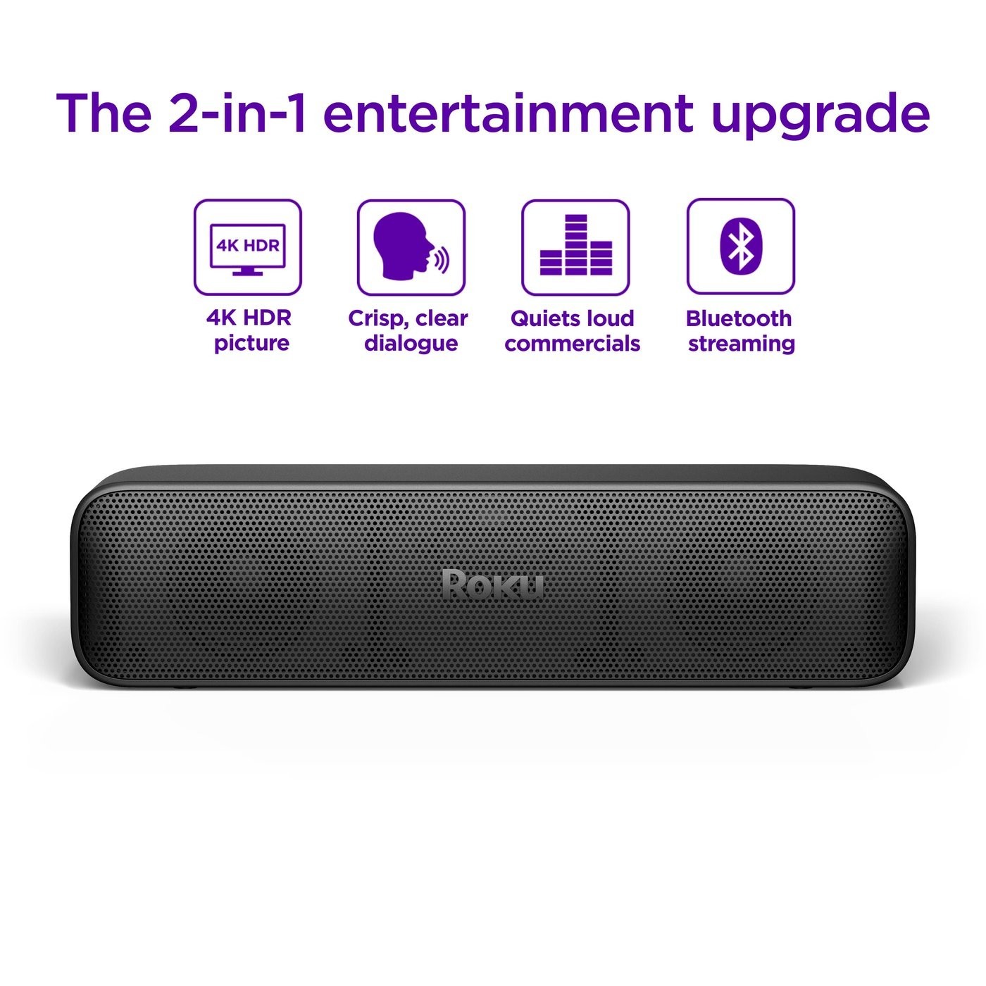 NEW IN BOX – Roku Streambar SE 2-in-1 TV Soundbar Built-in 4K Streaming – 9104R