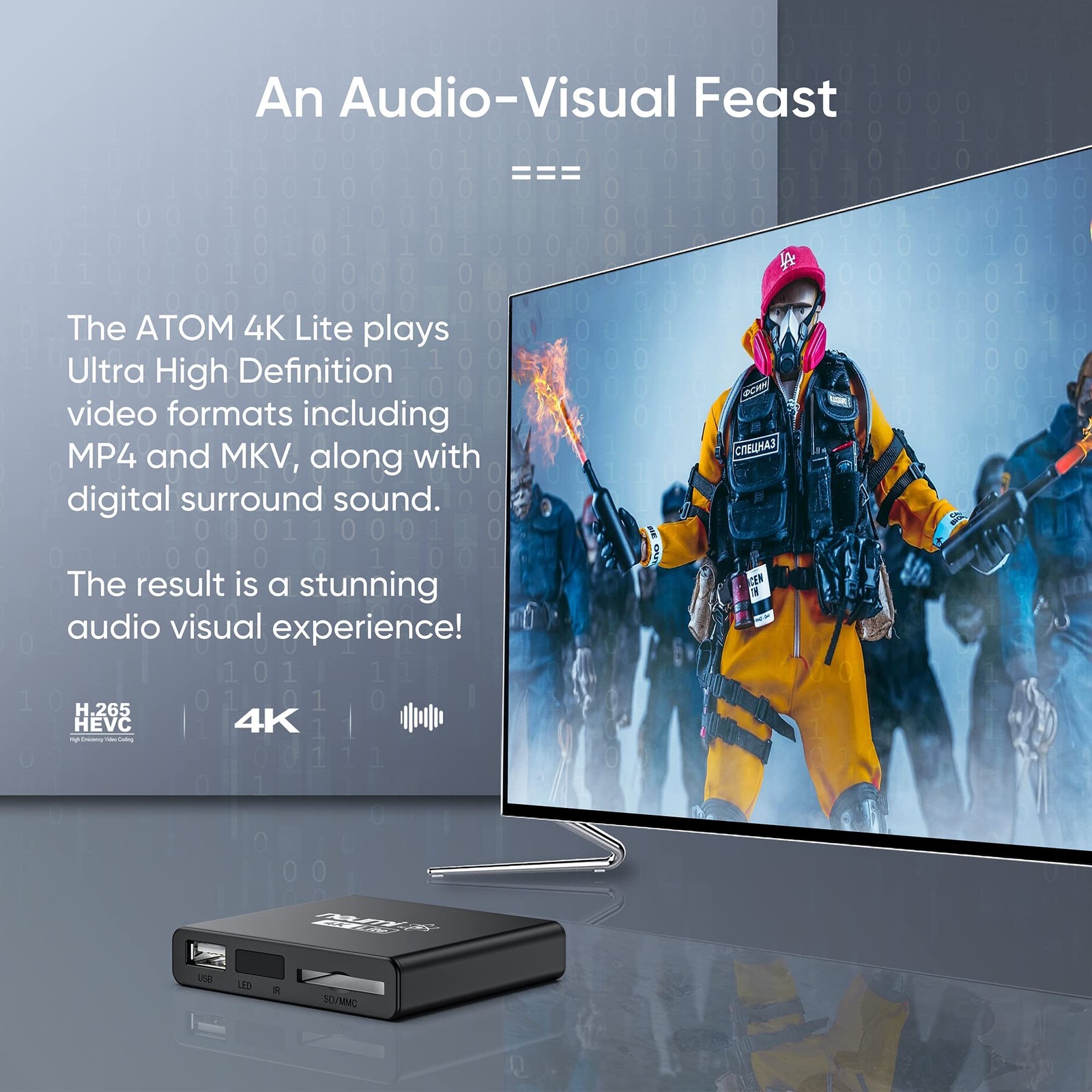 NEUMI Atom 4K Lite Ultra-HD Digital Media Player for USB Drives and SD Cards …