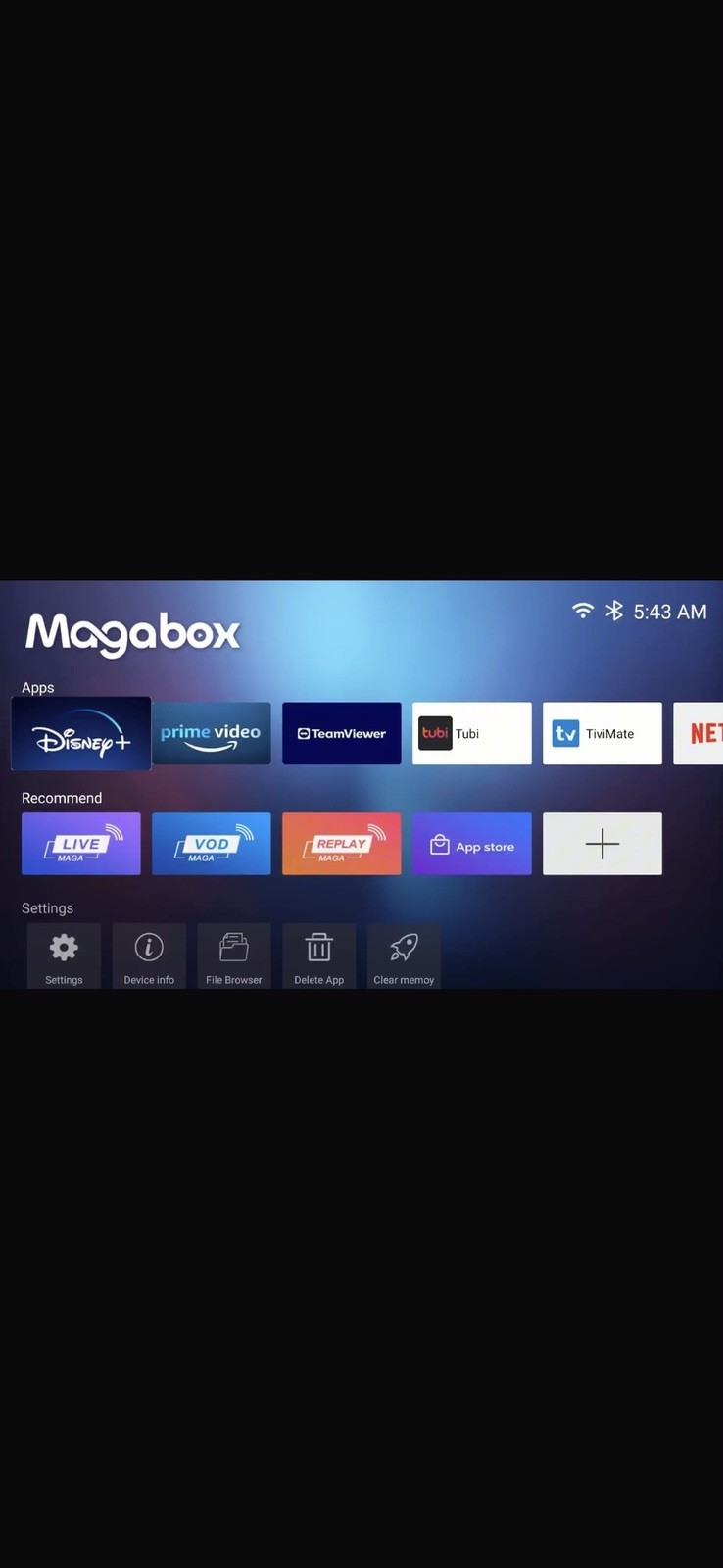 Magabox MG6 Max TV Box Media Streamer 128GB Wi-Fi 6 HDMI Voice Remote