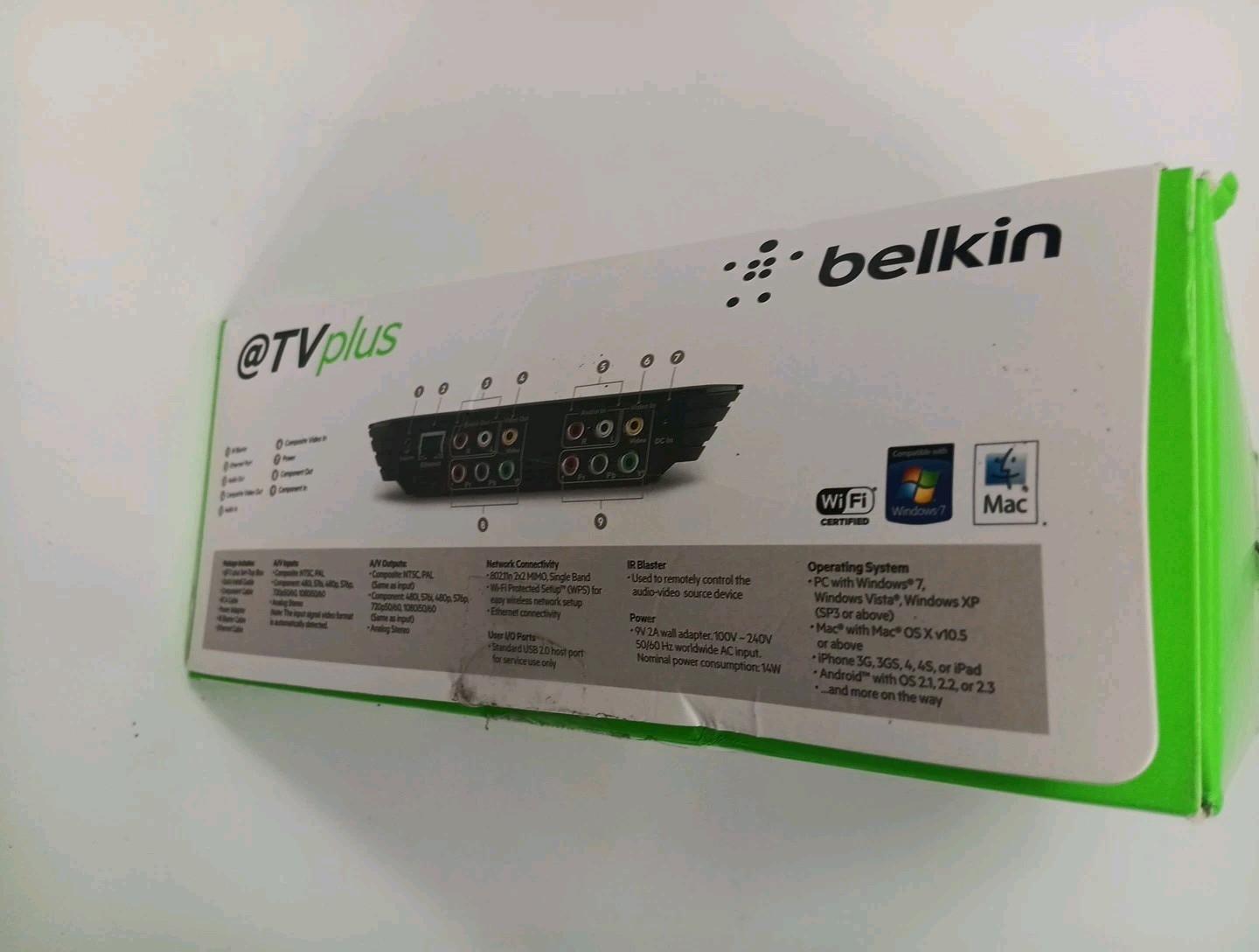 Belkin @TV Plus Set-Top Box Mobile Television Anywhere G1V1000 – NEW OPEN BOX