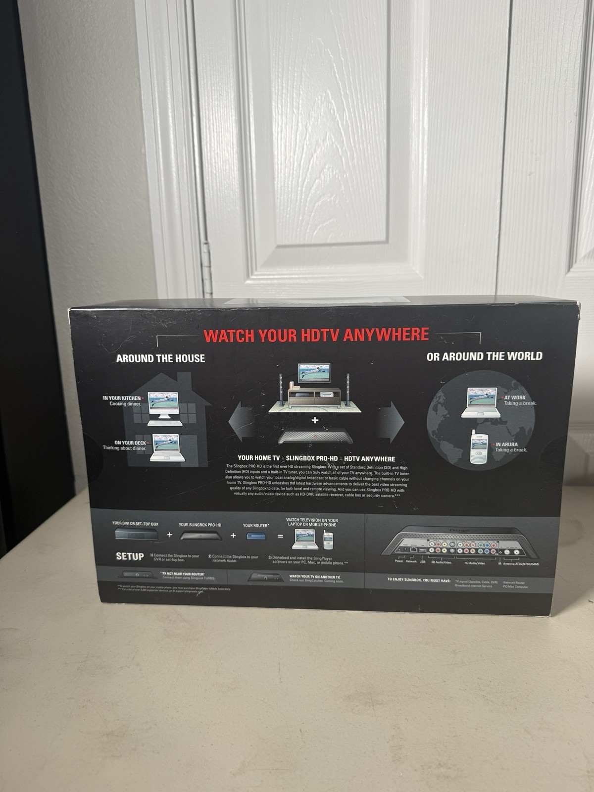 SLING Media Slingbox PRO-HD SB300-100 Media Streamer COMPLETE