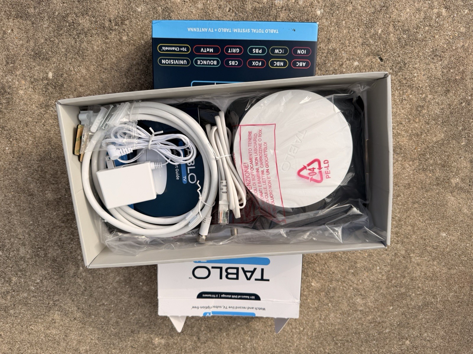 Tablo TV 4th Gen 2-Tuner 50+ Hours DVR with Antenna Watch Record Live TV Tested