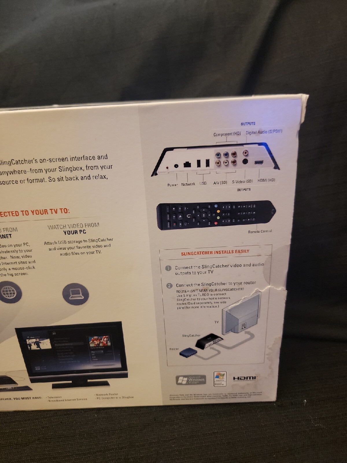 Sling Box Media Sling Catcher Digital HD Media Streamer (Open Box)