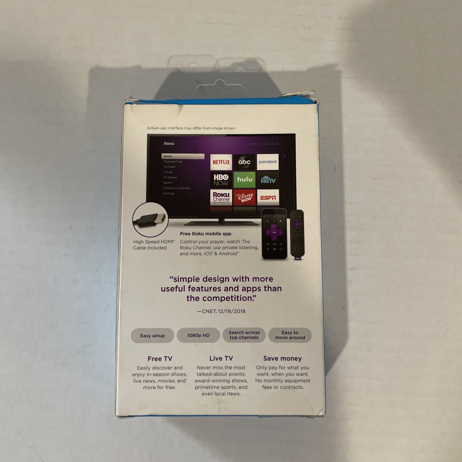 Roku Express HD Streaming Media Player – Black