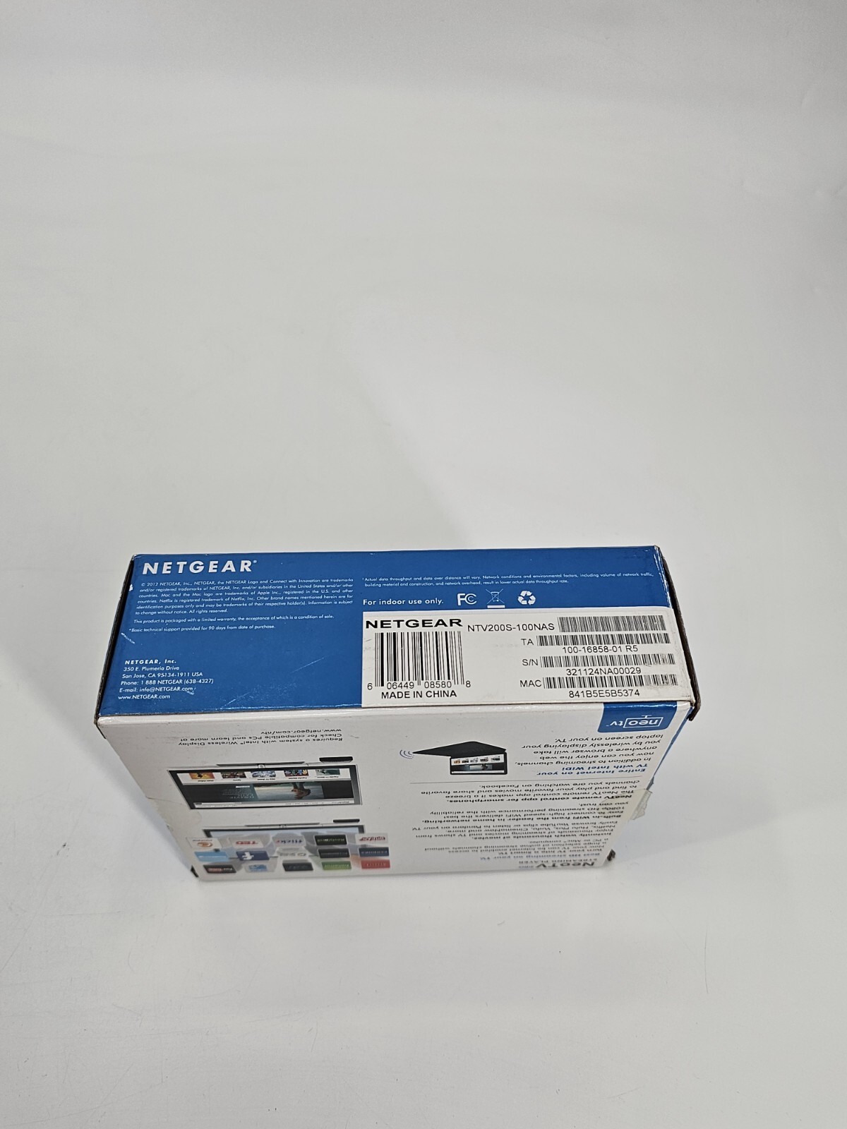 Netgear Neotv NTV200S Network Audio/Video Streaming Player