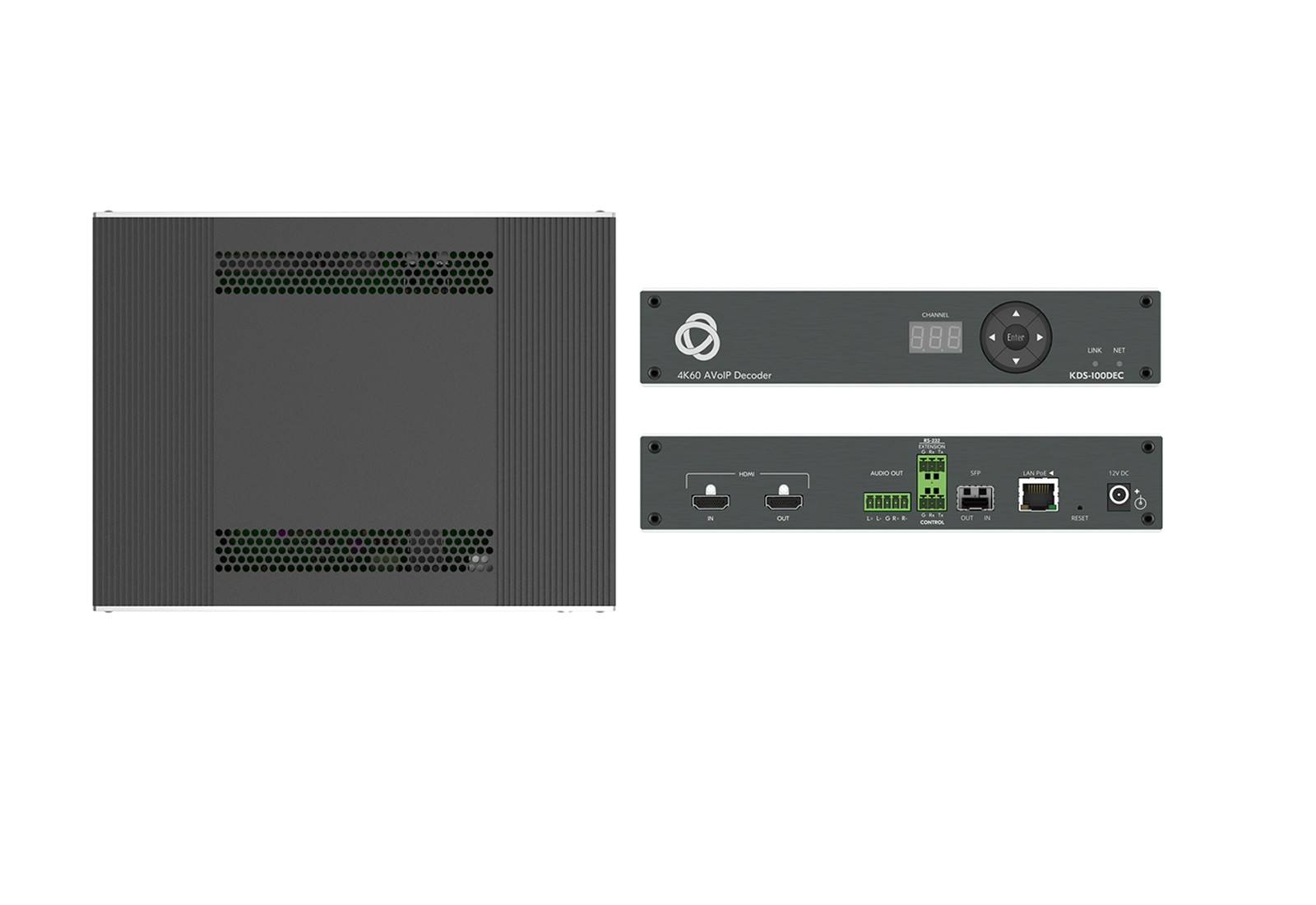 Kramer KDS-100DEC AV Over IP Decoder 4K / 1GbE / PoE+