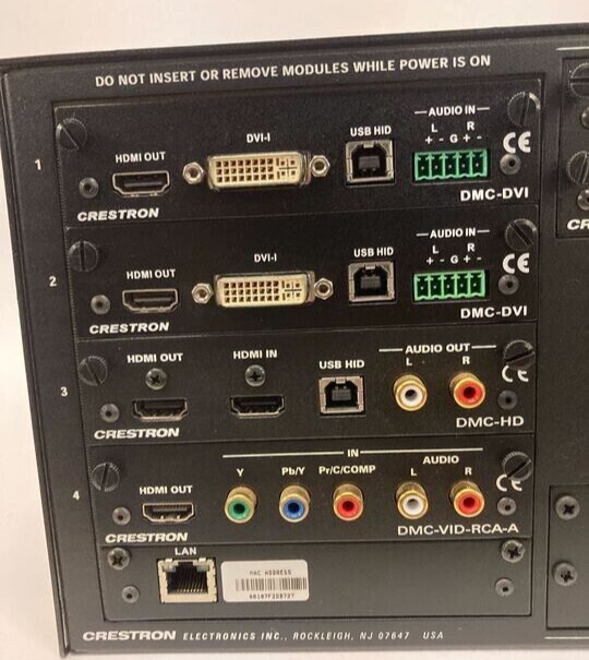 CRESTRON DM-MD8X8 DigitalMedia 8×8 HDMI Matrix Switcher – Factory Reset