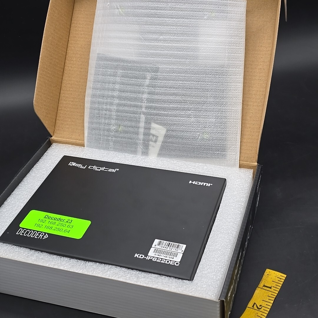 KD-IP822DEC 4K AV over IP System Decoder with PoE/Open API Control Ports