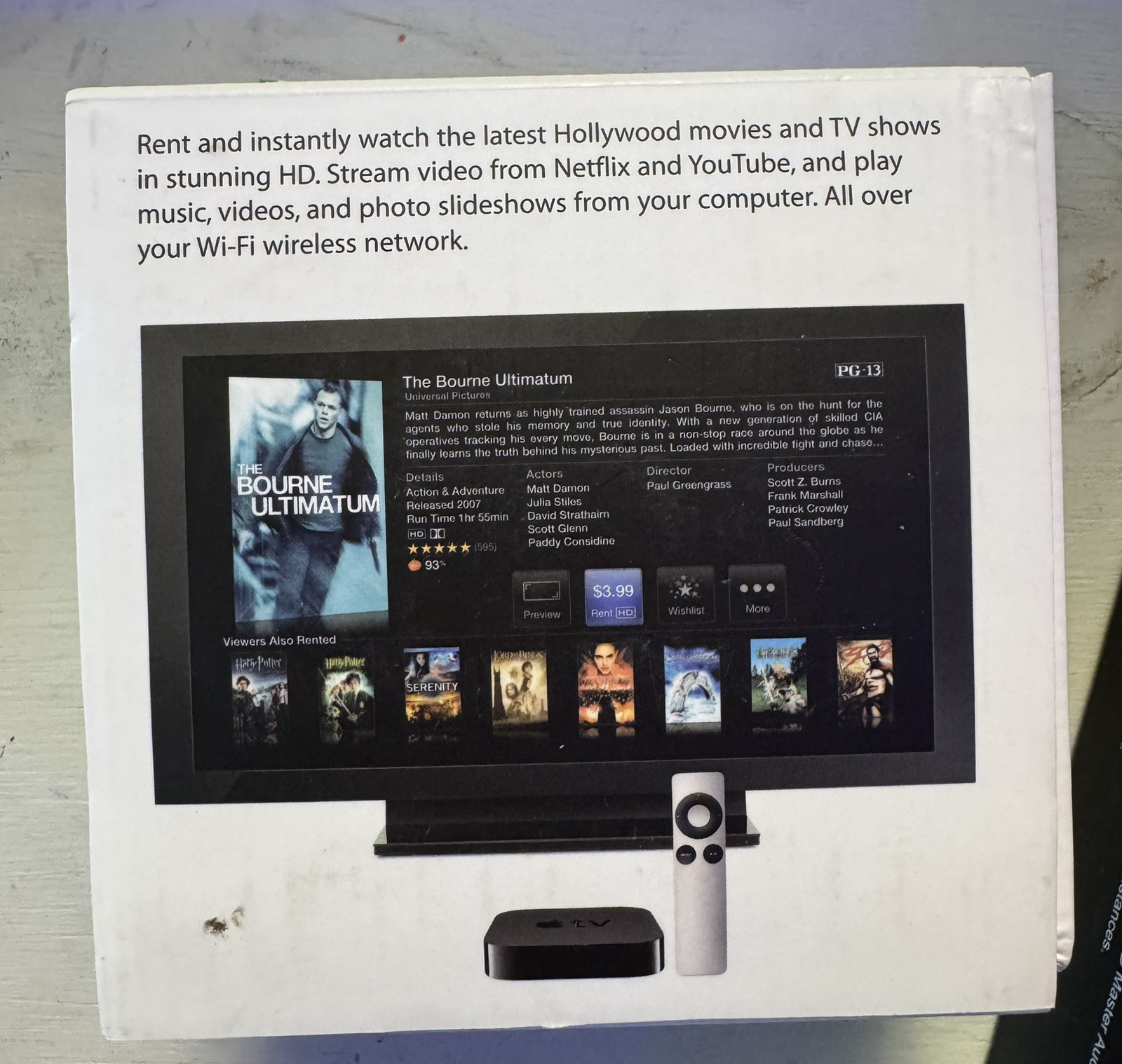 Apple TV (2nd Generation) Media Streamer – A1378 (CA) SEE PICS FOR INFO