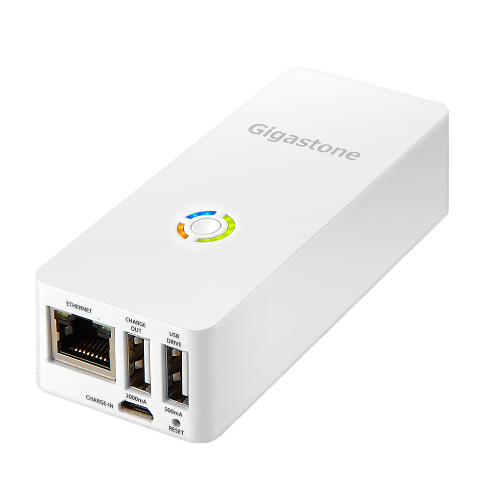 Gigastone 4 in 1 Media Streamer 5200mAh Power Bank/ Wireless Card Reader/ Router